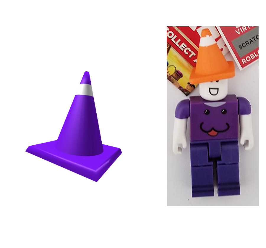 Purple Traffic Cone Toy or Code Sky Toy Box