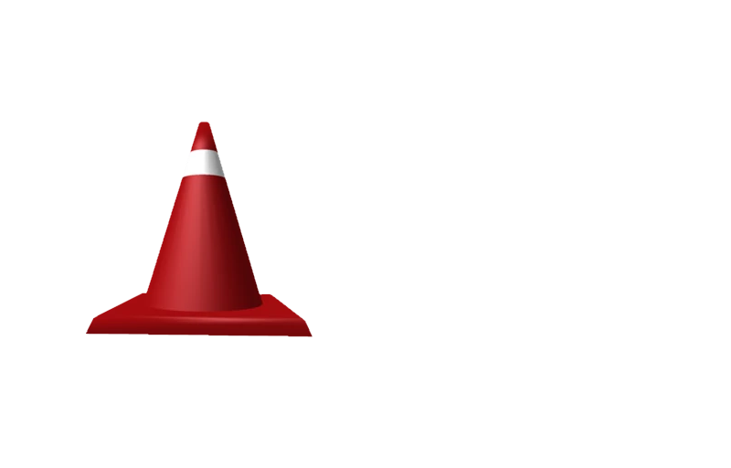 Red Traffic Cone Toy or Code