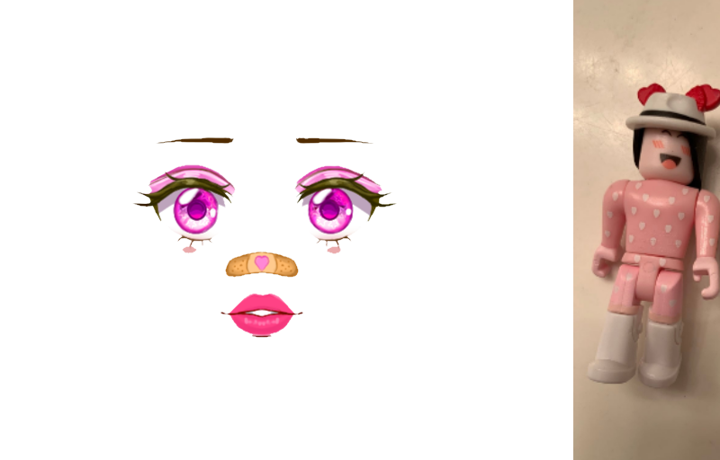 Super Pink Heart Makeup Toy or Code